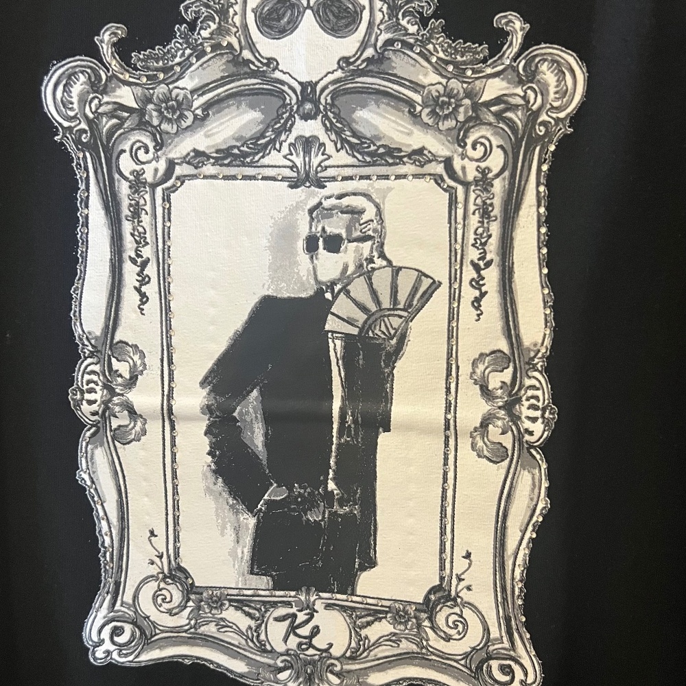 NWT Karl NWT Lagerfeld Womens Short Sleeve Soft Everyday Logo T-Shirt